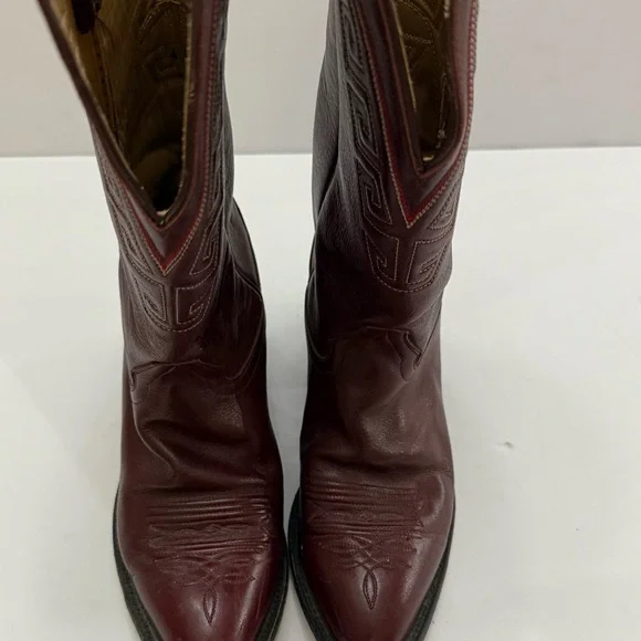 Women's Hondo Western leather cowgirl boots size 7-B - Picture 2 of 13